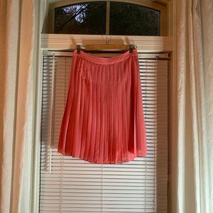 Peachy pink accordion style skirt
